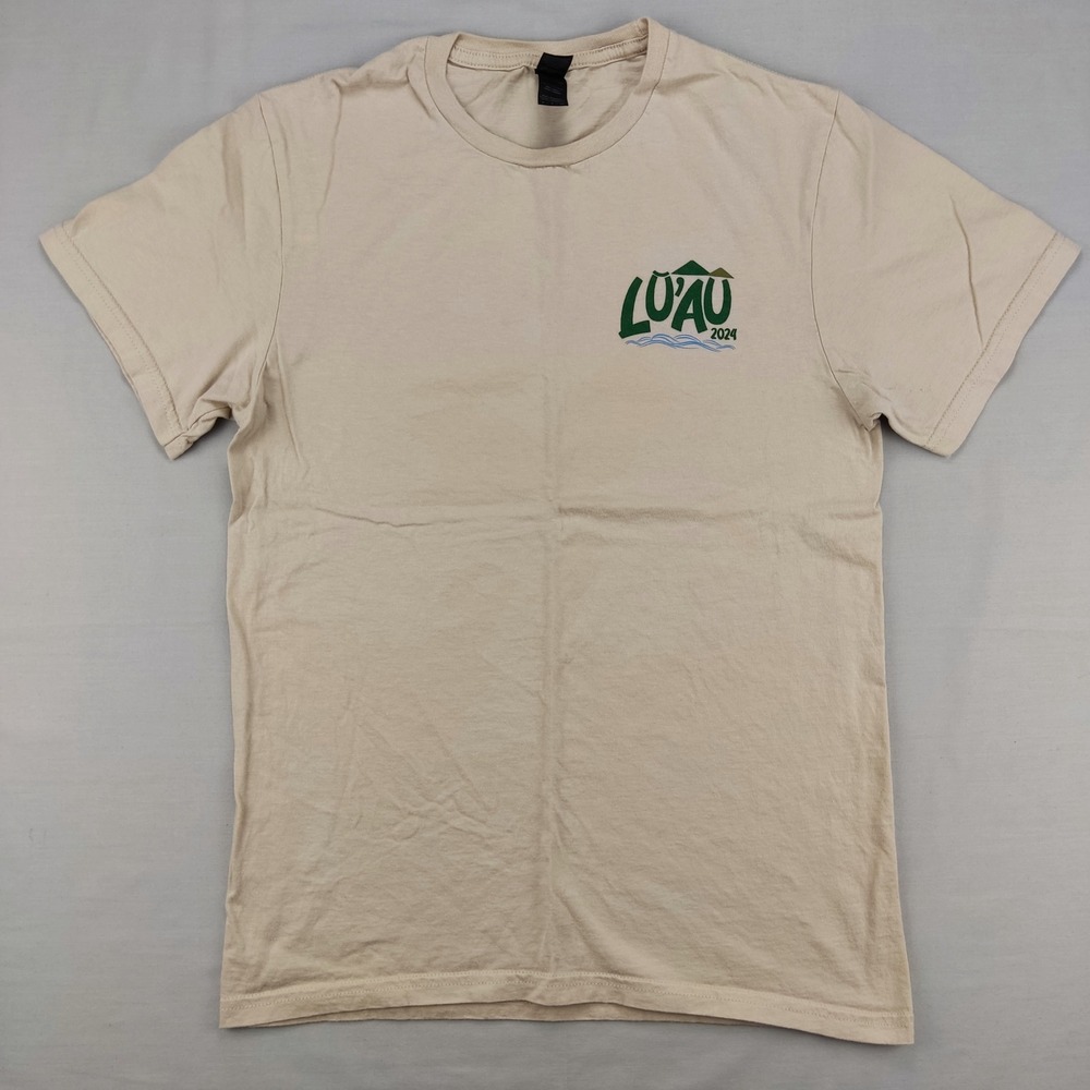Gildan T-Shirt Unisex S Tan Lu'au 2024 Baylor Hawaii Club Mauka to Makai Graphic